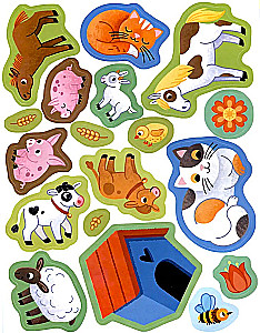 Farm Inhabitants. Sticker Book