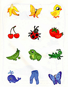 I Teach Colors. Convenient Stickers for Toddlers