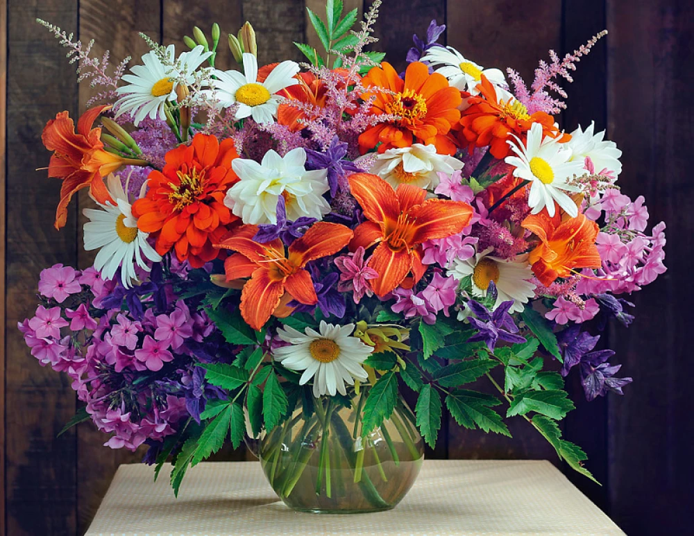 Puzzle 1000 - Bouquet with Daisies