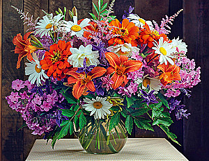 Puzzle 1000 - Bouquet with Daisies