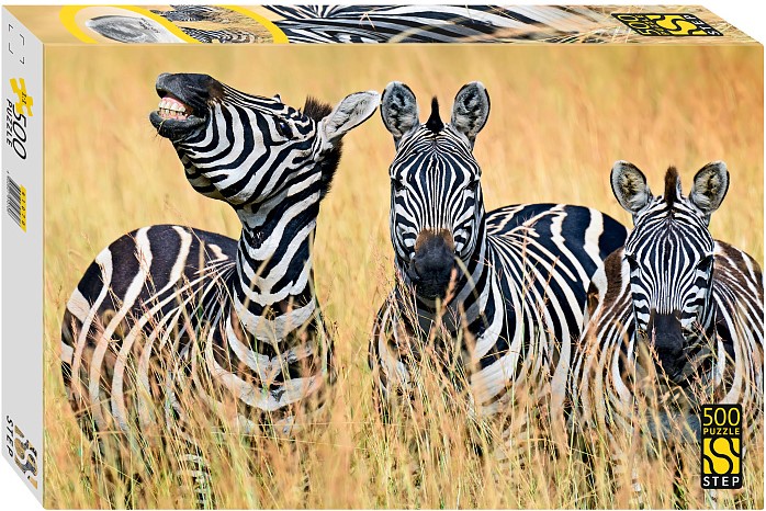 Puzzle 500 - Zebras
