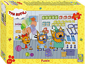 Puzle 260 - Trīs kaķi. Jaunas stāsti