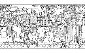 Art Deco mood. Värvimisraamat ajastust