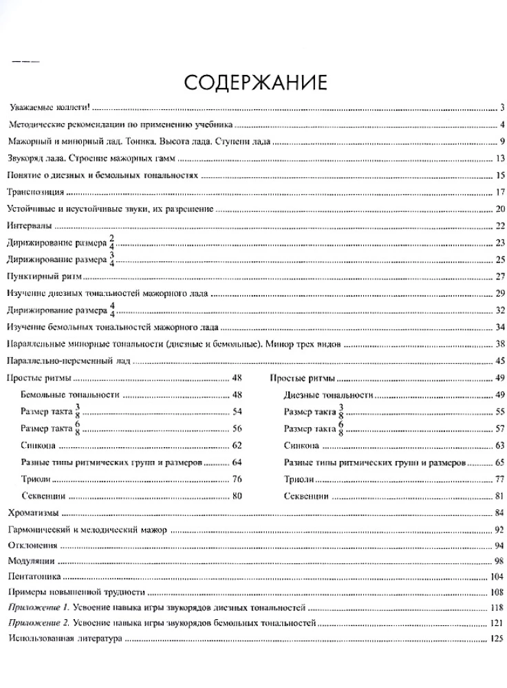Курс одноголосного сольфеджио 1-7 класс