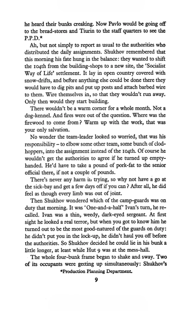 One Day in the Life of Ivan  Denisovich