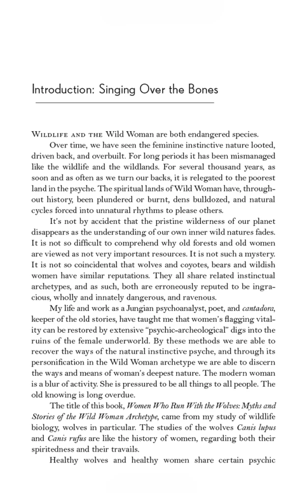 Women Who Run With The Wolves