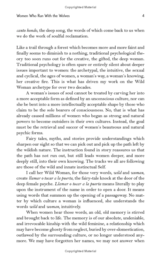 Women Who Run With The Wolves