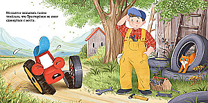 The Little Tractor Fixes a Wheel