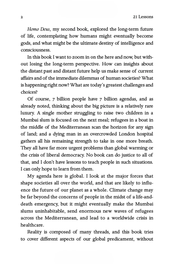 21 Lessons for the 21st Century