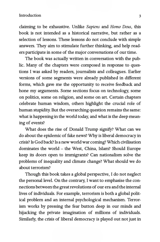 21 Lessons for the 21st Century