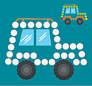 Mosaic of Circles. Transport