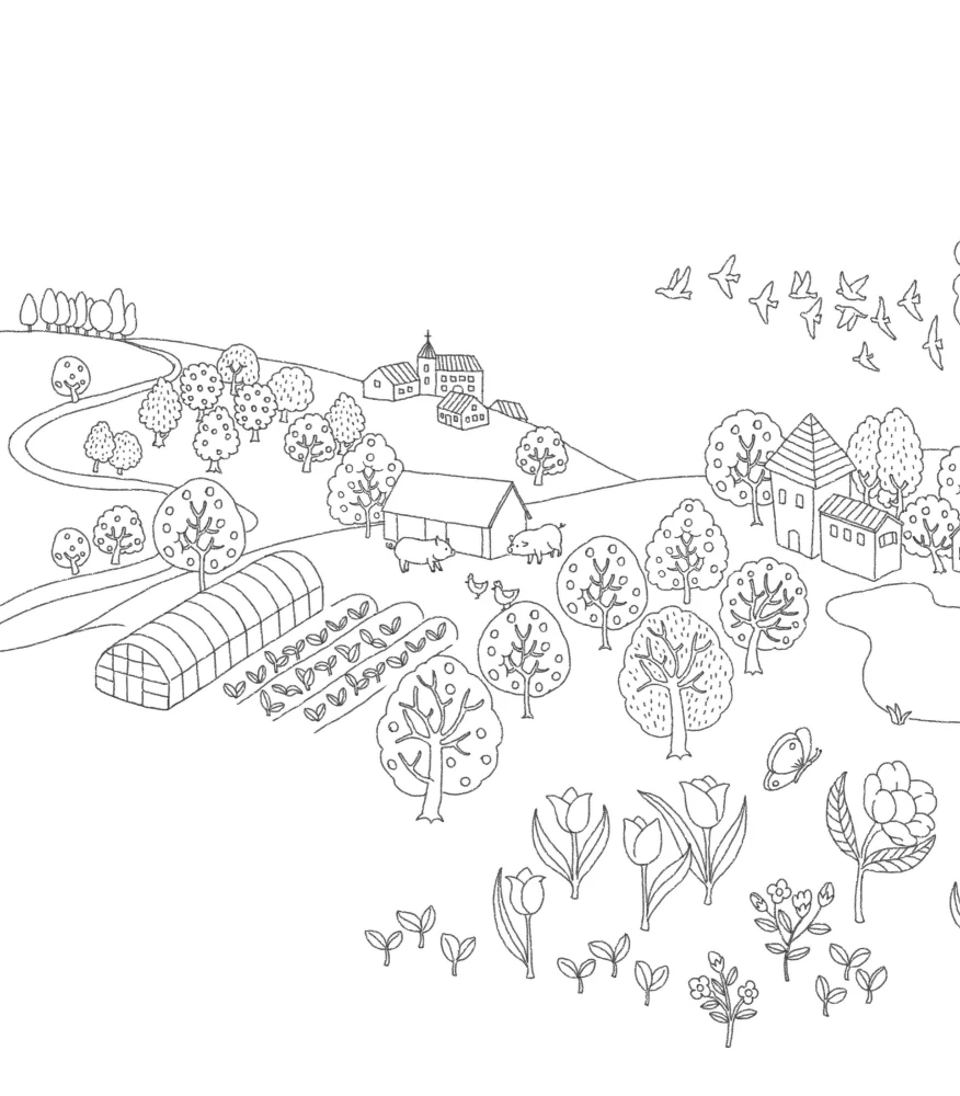 Aasta ringi kassidega. Värvimine