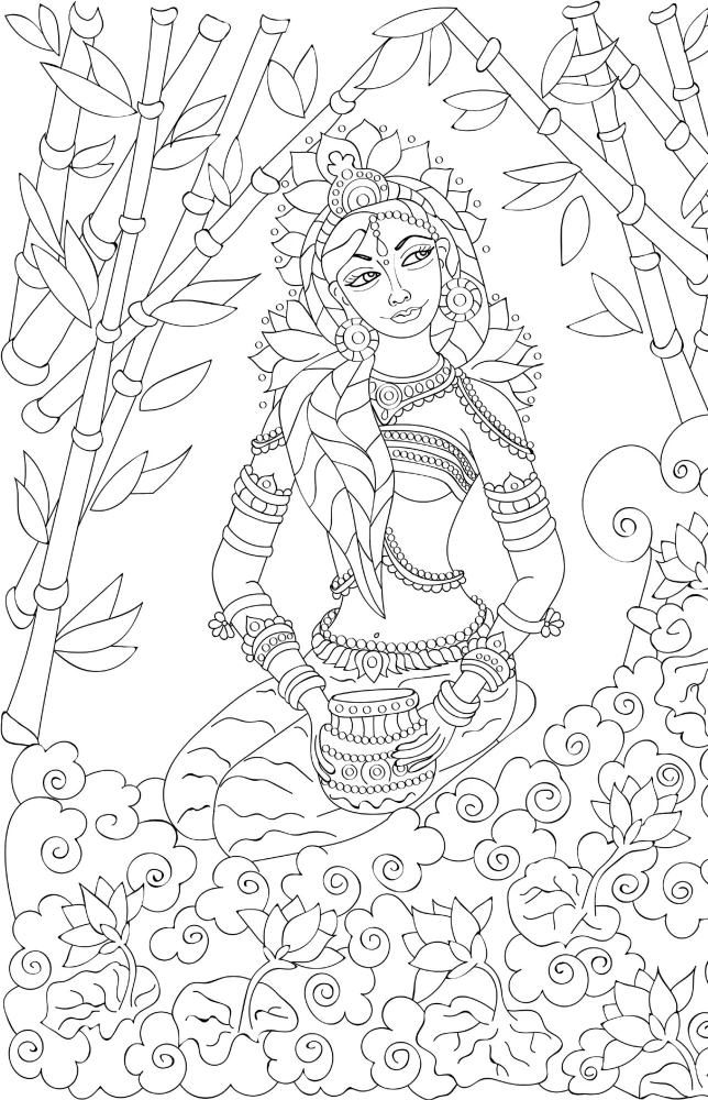 Indija. Prieka krāsas. Krāsojamā grāmata pret stresu