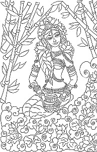 Indija. Prieka krāsas. Krāsojamā grāmata pret stresu