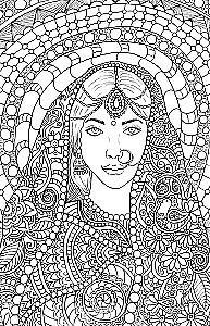 Indija. Prieka krāsas. Krāsojamā grāmata pret stresu