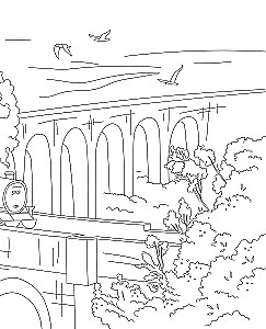 Koulu Poootori maagilised nurgad. Värvimisraamat Harry Potteri universumist