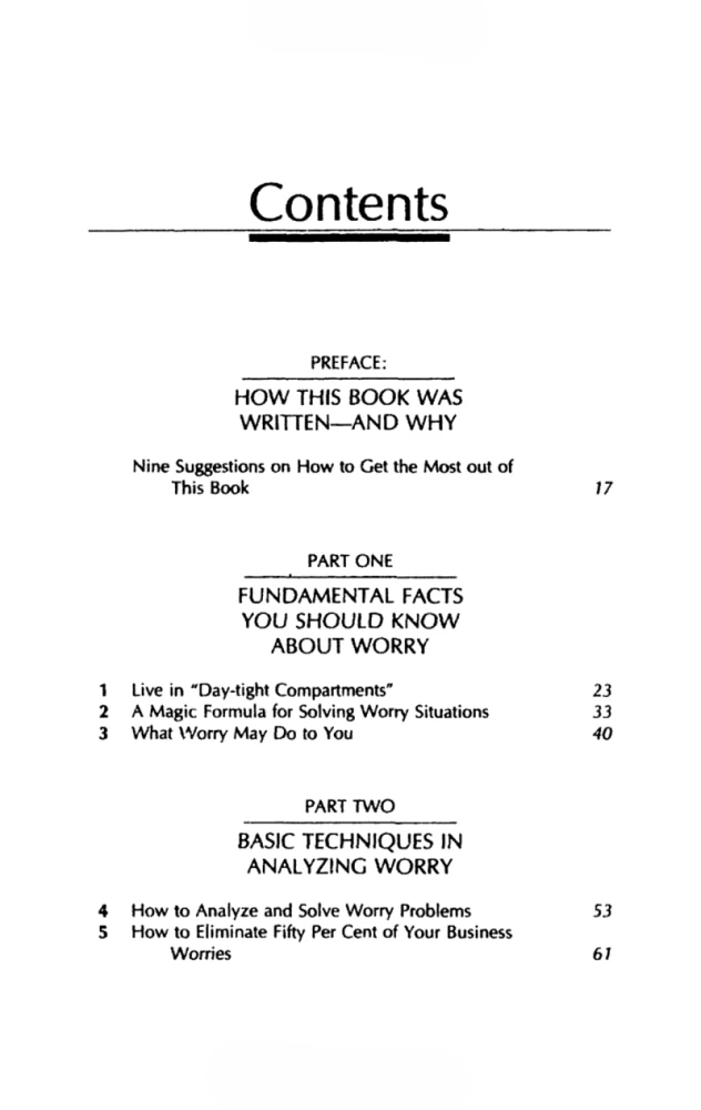 How To Stop Worrying And Start Living