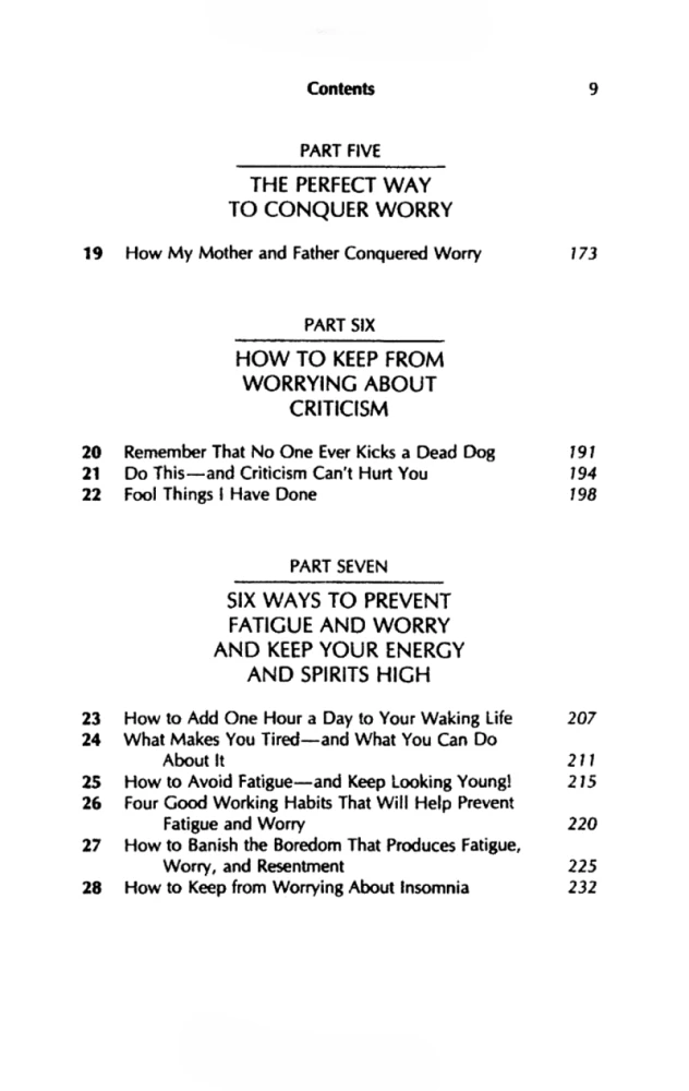 How To Stop Worrying And Start Living