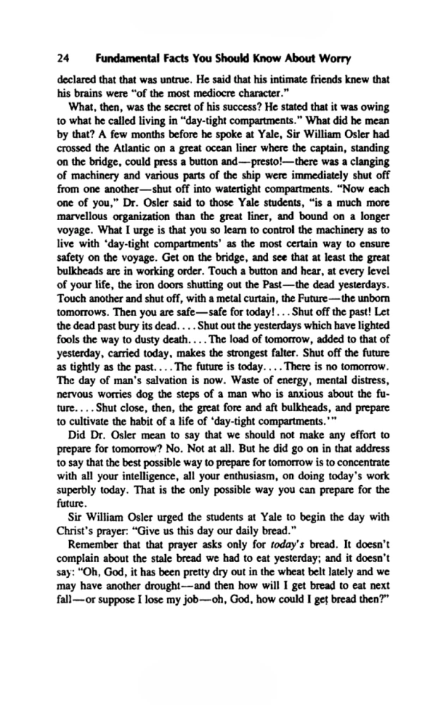 How To Stop Worrying And Start Living