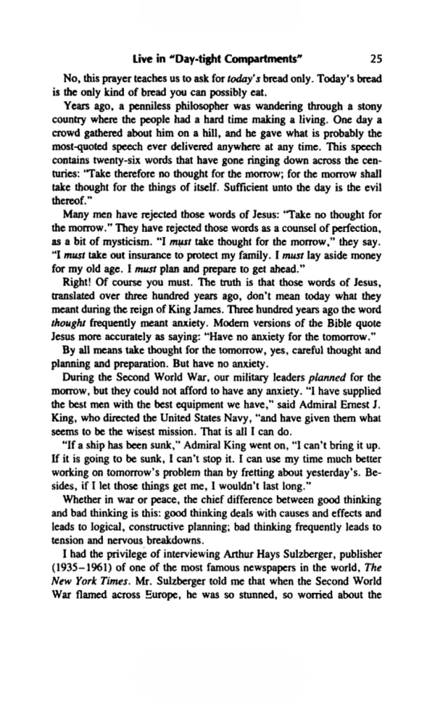 How To Stop Worrying And Start Living