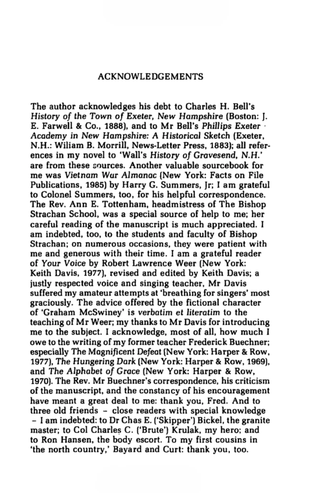 A Prayer For Owen Meany