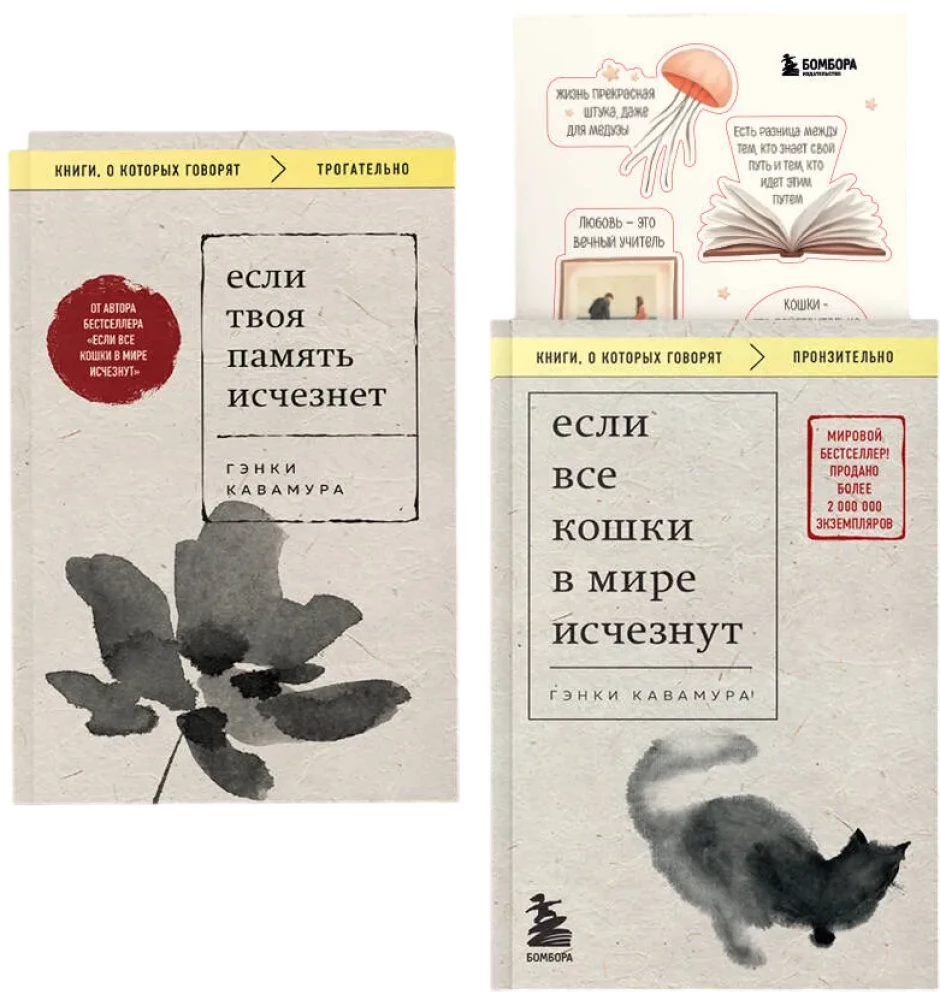 If All the Cats in the World Disappear. If Your Memory Disappears (set of 2 books with stickers)