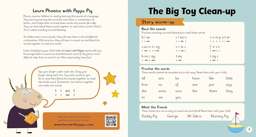 Learn with Peppa Phonics Level 4 Book 1