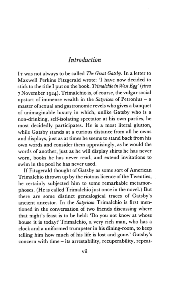 The Great Gatsby