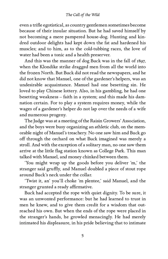 The Call of the Wild