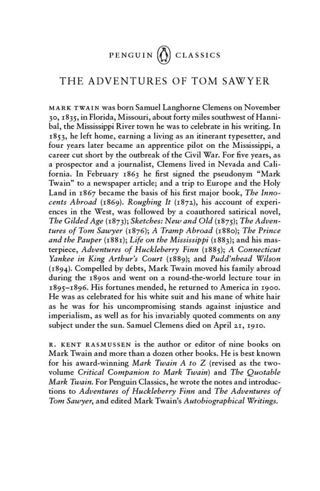 The Adventures of Tom Sawyer