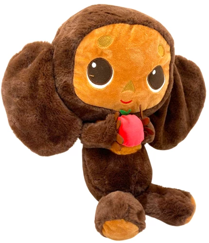 Plüschspielzeug - Tscheburaschka mit Apfel, 30cm