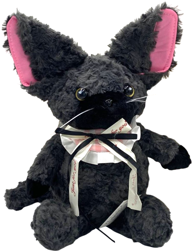 Mīkstā rotaļlieta - Kaķis-devons, 34cm, melns