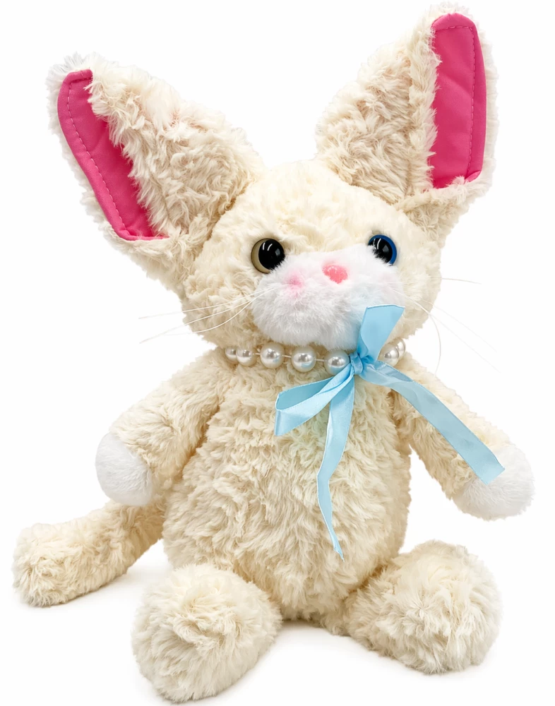 Kuscheltier - Devon-Katze, 34cm, weiß