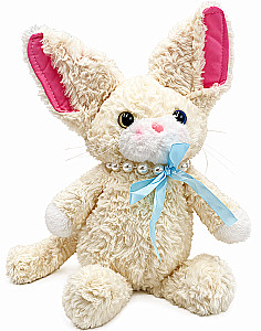 Kuscheltier - Devon-Katze, 34cm, weiß