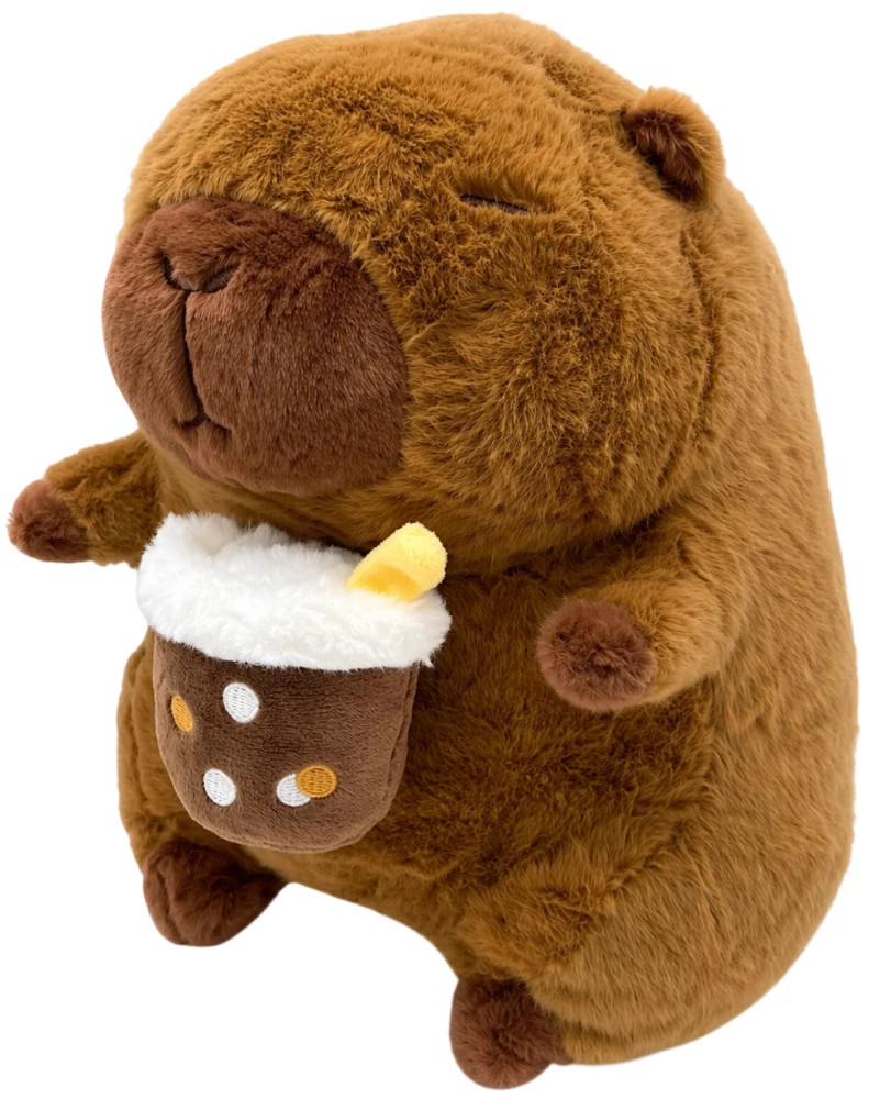 Weiches Spielzeug - Kapibara mit Kaffee, 30 cm