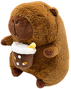 Weiches Spielzeug - Kapibara mit Kaffee, 30 cm