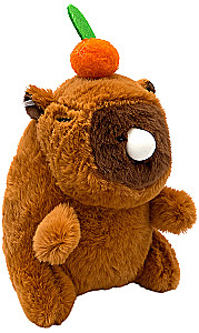 Keychain - Capybara with chewing gum and orange, 12cm