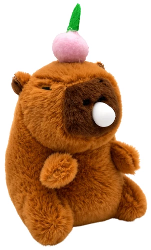 Piekare - Kapibara ar košļājamo gumiju un ābolu, 12cm