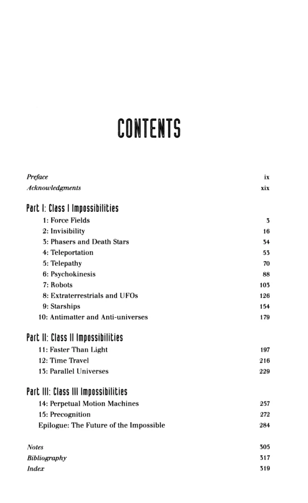Physics of the Impossible