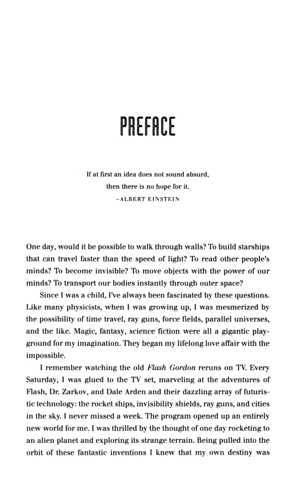 Physics of the Impossible