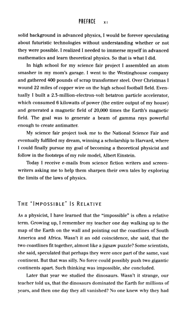 Physics of the Impossible