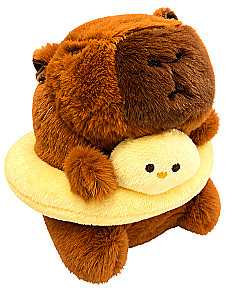 Weiches Spielzeug - Kapibara mit Schwimmring, 12 cm, mit Aufhängung