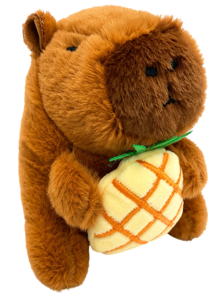 Plüschspielzeug - Kapibara mit Ananas, 12 cm, zum Aufhängen