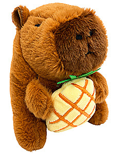 Plüschspielzeug - Kapibara mit Ananas, 12 cm, zum Aufhängen