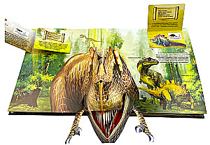 Erstaunliche Dinosaurier für die Kleinsten. 3D-Panorama