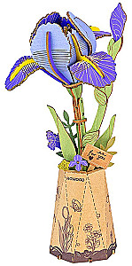 Konstruktors ROBOTIME - Purple Iris, 73 detaļas