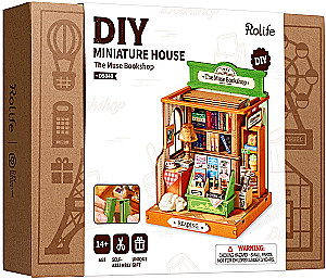 3D-saliekamā miniātūra ROBOTIME - The Muse Bookshop, 114 detaļas