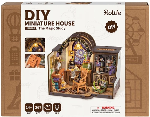 3D-сборная миниатюра ROBOTIME - The Magic Study, 267 деталей