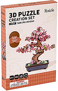 3D-saliekamā miniātūra ROBOTIME - Sakura Bonsai, 263 detaļas