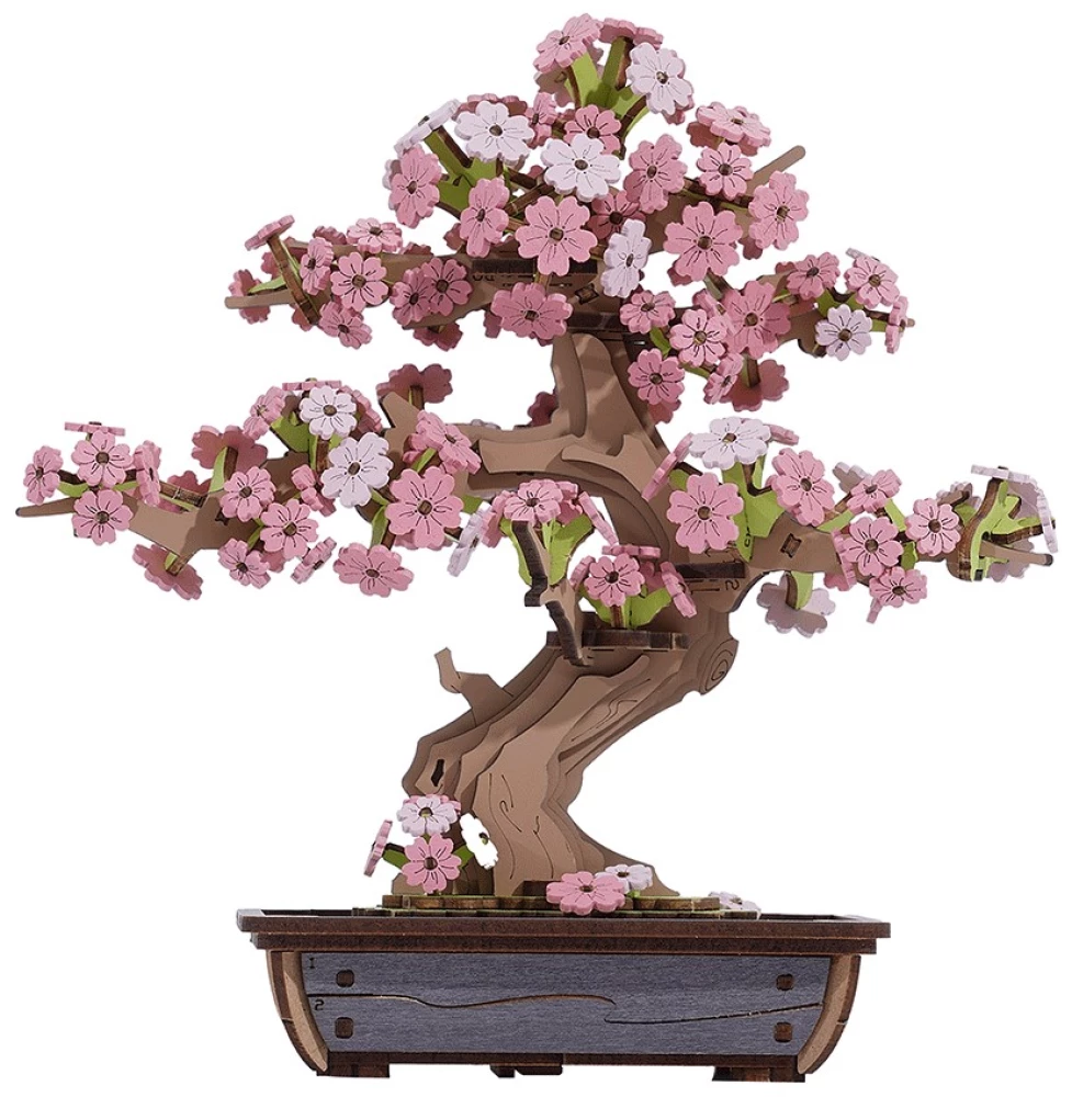 3D-saliekamā miniātūra ROBOTIME - Sakura Bonsai, 263 detaļas